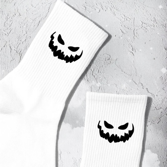 White Halloween Socks - Picture 4 of 4